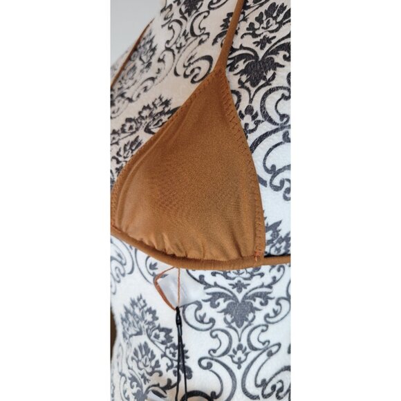 SAME LOS ANGELES BIKINY WOMENS Triangle Top Bronze SZ XSmall - Picture 7 of 7